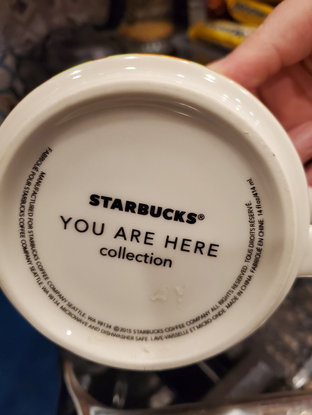 Starbucks Cream and Green Texas Scenic Ceramic Mug - Picture 7 of 7
